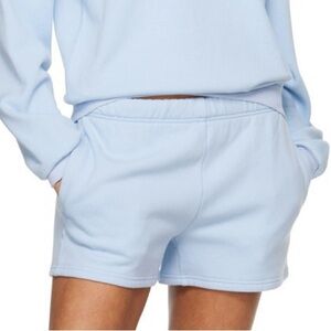 Skims Cotton Fleece Classic Shorts Size 2X Light Baby Blue